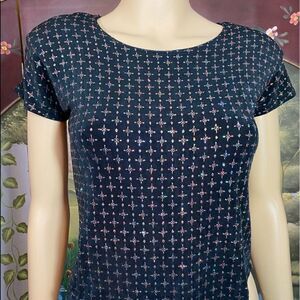 Caviar Black Crop Top with Sparkles Small